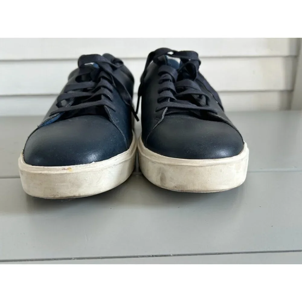 Cole Haan‎ Mens Navy Blue Leather Grand Crosscourt Traveler Sneaker Shoe Size 36